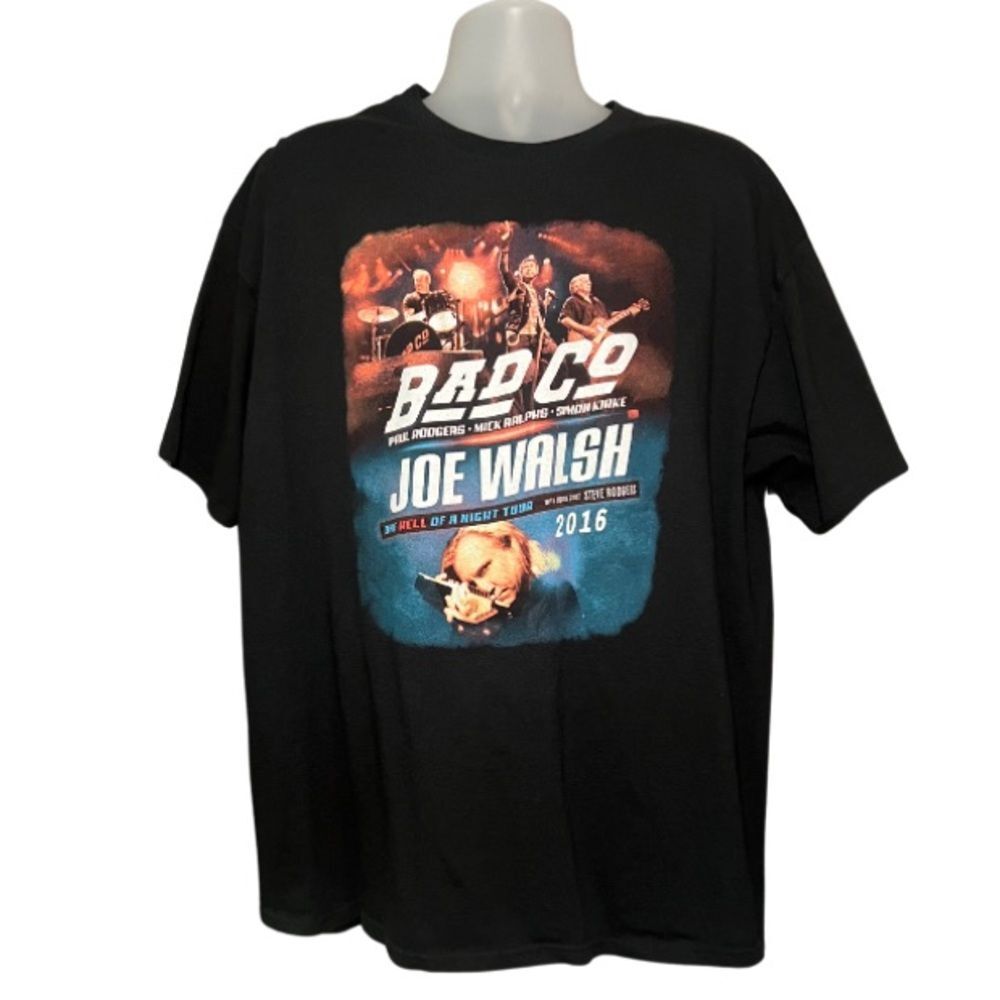 Bad Company and Joe Walsh 2016 Men’s Sz 2XL Concert Tour Short Sleeve Tee Shirt